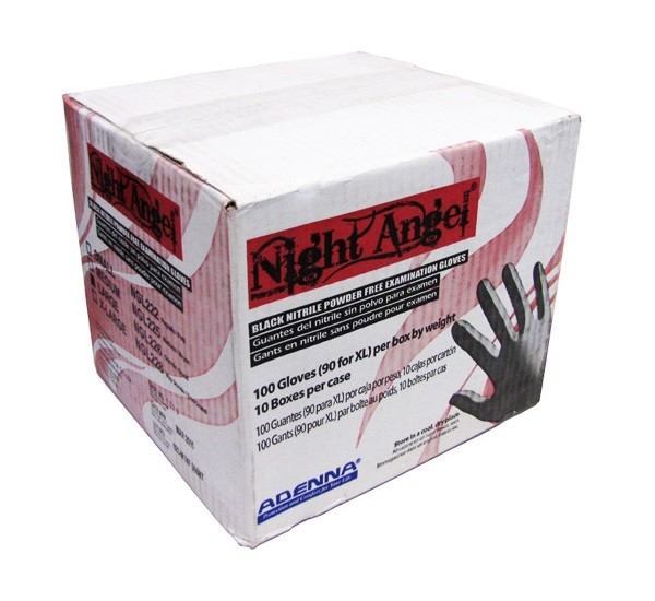 Adenna Night Angel - Black Nitrile Exam Gloves - Ultimate Tattoo Supply