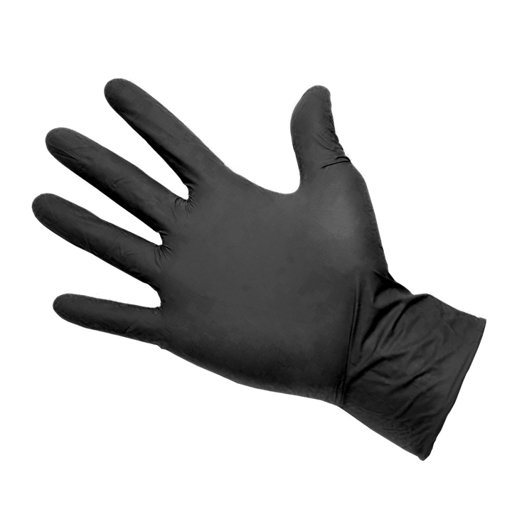 Strong Classic Black Disposable Nitrile Gloves - 4gm - 100/bx - Ultimate Tattoo Supply