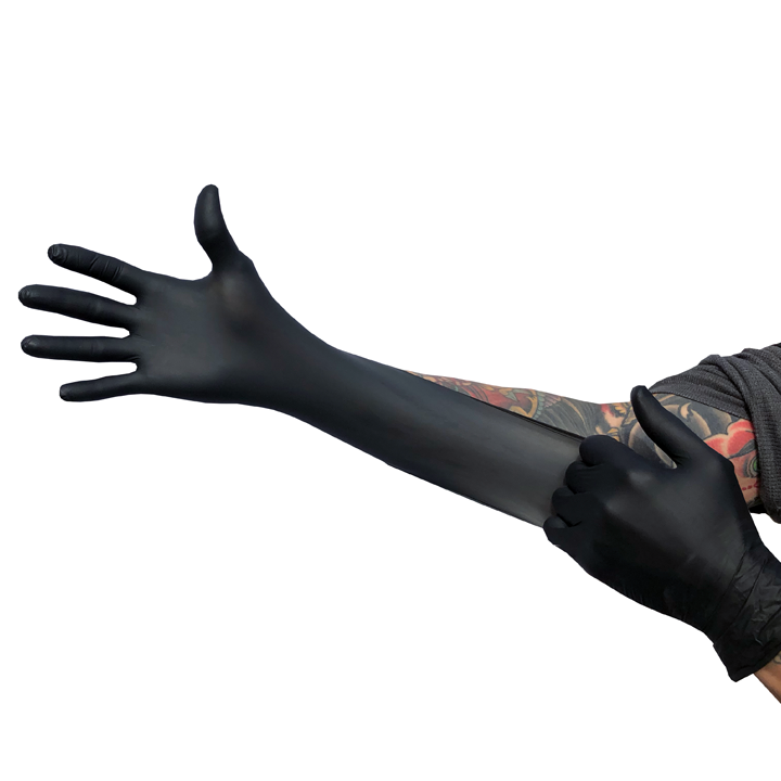 Blackwork Nitrile Gloves - Black - Ultimate Tattoo Supply