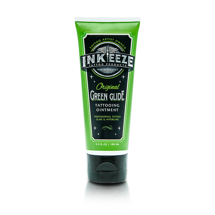 INK-EEZE Green Glide Tattoo ointment - 3.3oz. - Ultimate Tattoo Supply