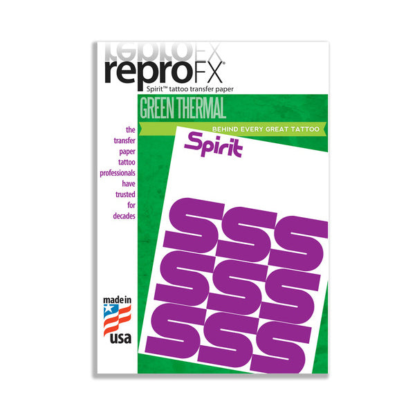 Spirit Green Thermal Paper - 8 1/2" x 11" - Ultimate Tattoo Supply