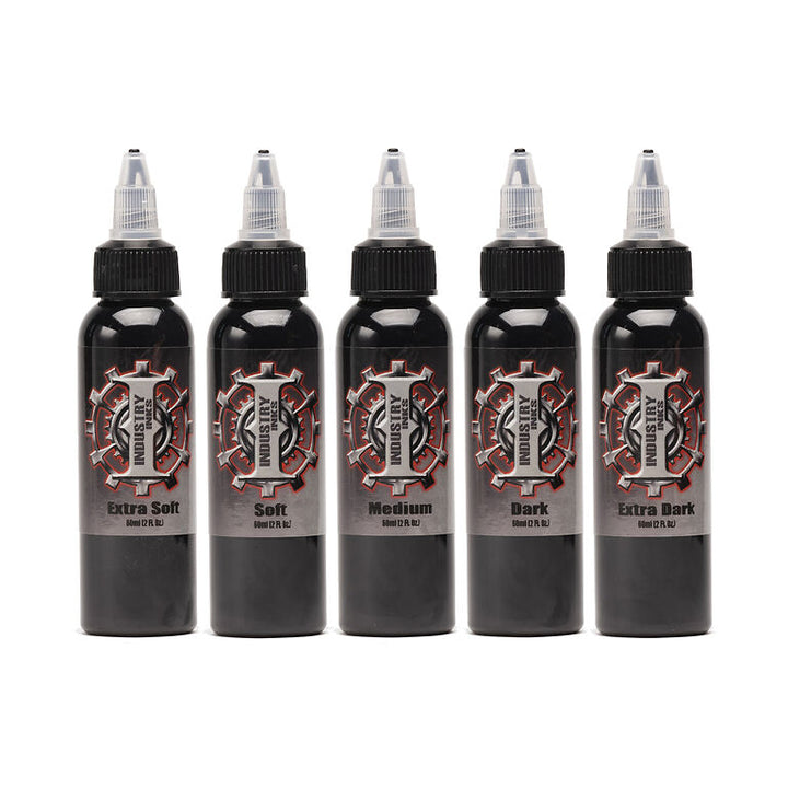 Grey Wash Set — Industry Inks — Pick Size - Ultimate Tattoo Supply