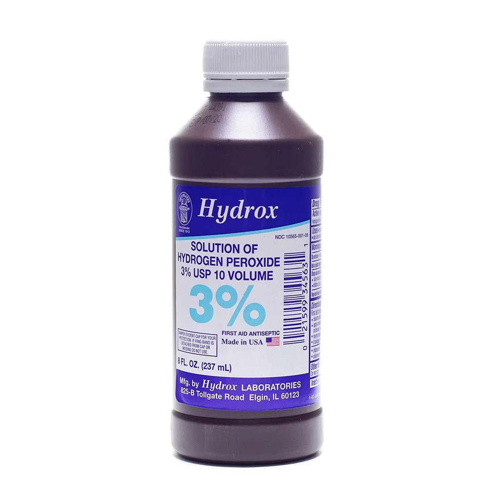 Hydrogen Peroxide 3% - 8oz. Bottle