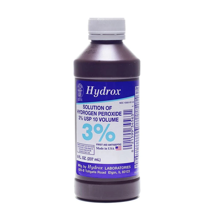 Hydrogen Peroxide 3% - 8oz. Bottle - Ultimate Tattoo Supply