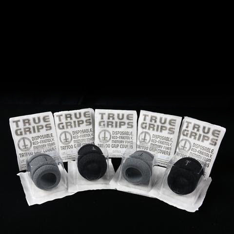 True Grip III - Memory Foam Disposable Grip Cover - Grey - Ultimate Tattoo Supply