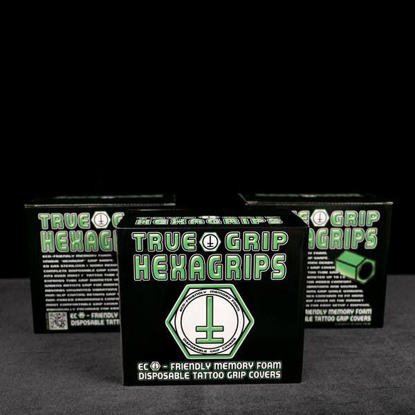 True Grip - HEXAGRIP - Memory Foam Disposable Grip Cover - Ultimate Tattoo Supply