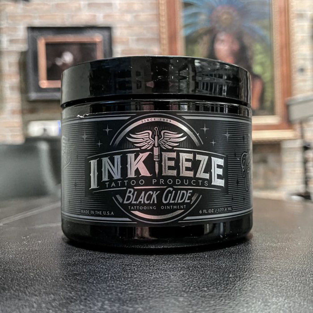 INK-EEZE Black Glide Tattoo Ointment – 6oz. - Ultimate Tattoo Supply
