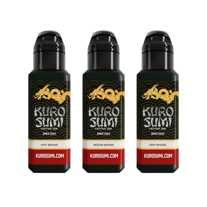 Kuro Sumi 9 Bottle Outline and Shading Ink Sets - Hildbrandt Tattoo Supply