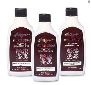 Kuro Sumi Bronze Lining & Shading set — Pick Size - Ultimate Tattoo Supply