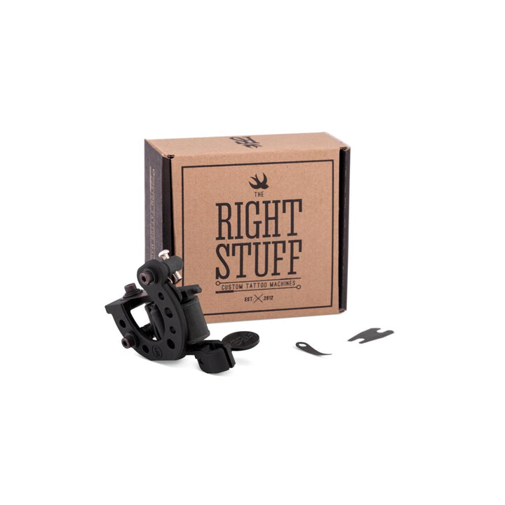 Right Stuff Lucky TrueLiner ALU Coil Tattoo Machine — Black - Ultimate Tattoo Supply