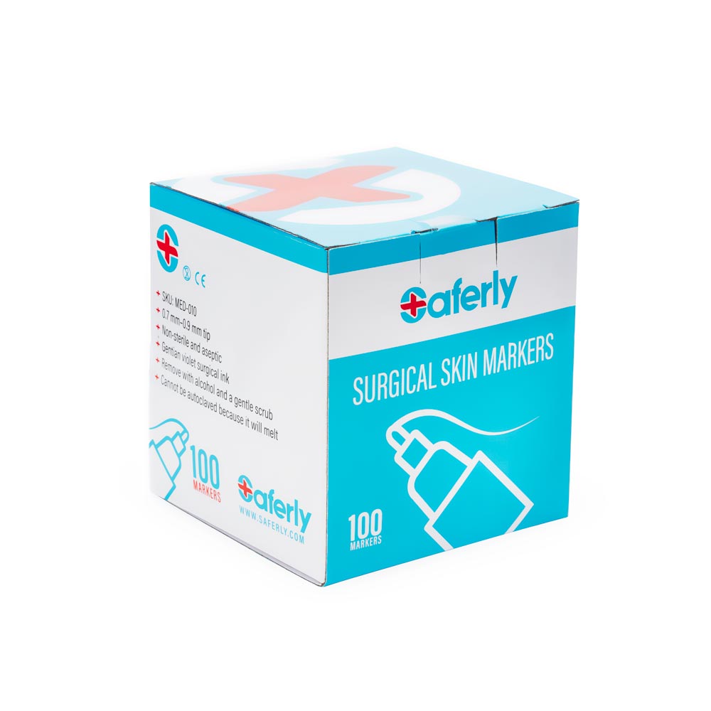 Saferly Ultra Fine Tip Surgical Skin Marker — Mini Max Marker — Price Per 1 or Case of 100 - Ultimate Tattoo Supply