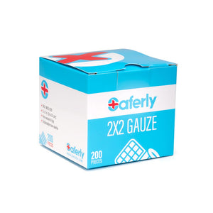 Saferly 2” x 2” Gauze — Box of 200 - Ultimate Tattoo Supply