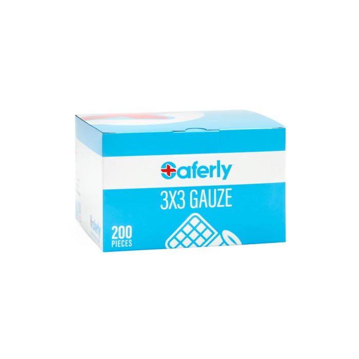 Saferly 3” x 3” Gauze — Box of 200 - Ultimate Tattoo Supply