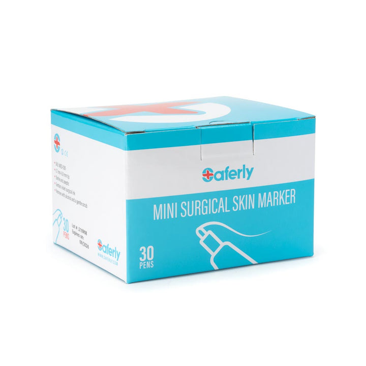 Saferly Mini Surgical Skin Markers — Sterilized and Interchangeable — Box of 30 - Ultimate Tattoo Supply