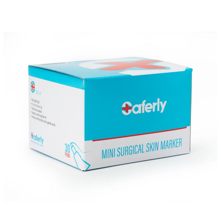 Saferly Mini Surgical Skin Markers — Sterilized and Interchangeable — Box of 30 - Ultimate Tattoo Supply