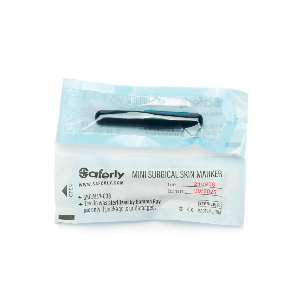 Saferly Mini Surgical Skin Markers — Sterilized and Interchangeable — Box of 30 - Ultimate Tattoo Supply