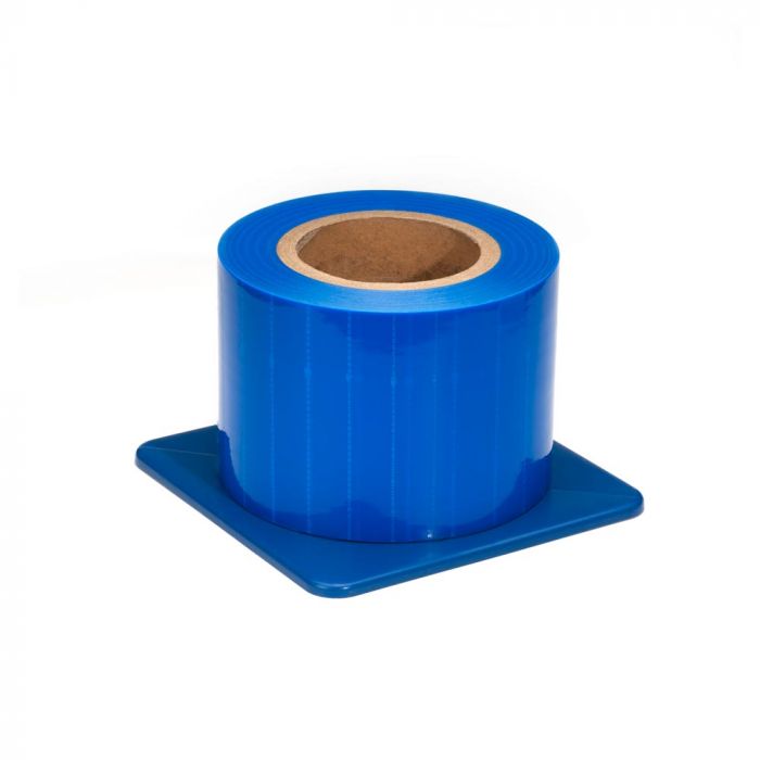 Saferly Medical Blue Barrier Film — 4" x 6" — One Roll of 1200 Perforated Sheets - Ultimate Tattoo Supply