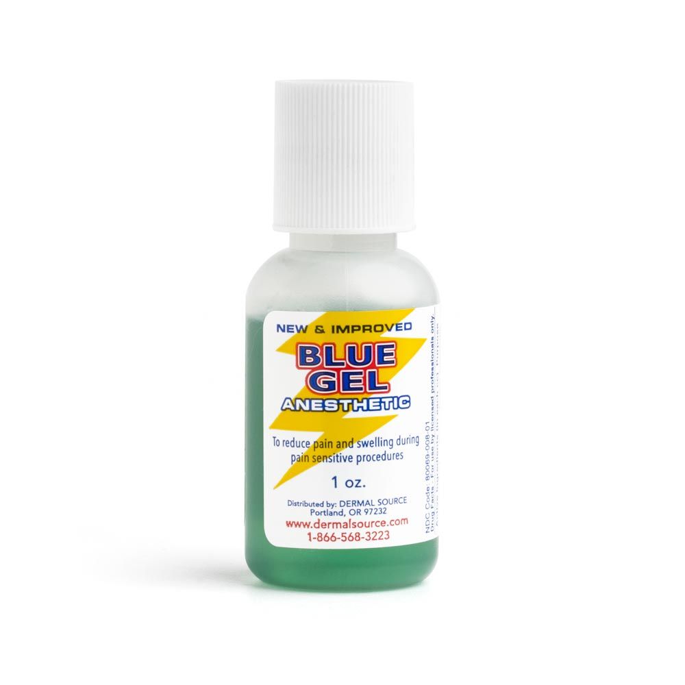 New & Improved Blue Gel Anesthetic — 1oz Bottle - Ultimate Tattoo Supply