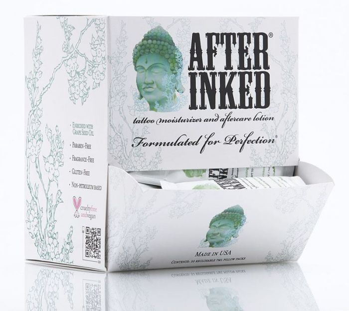 After Inked Tattoo Moisturizer Lotion - 7ml Packet - 50 /Bag - Ultimate Tattoo Supply