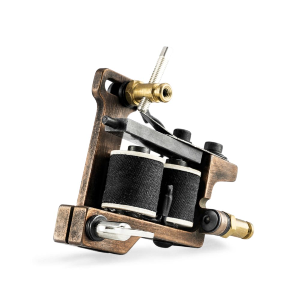 HM Mini Dietzel Power Liner Coil Tattoo Machine — Copper Finished - Ultimate Tattoo Supply