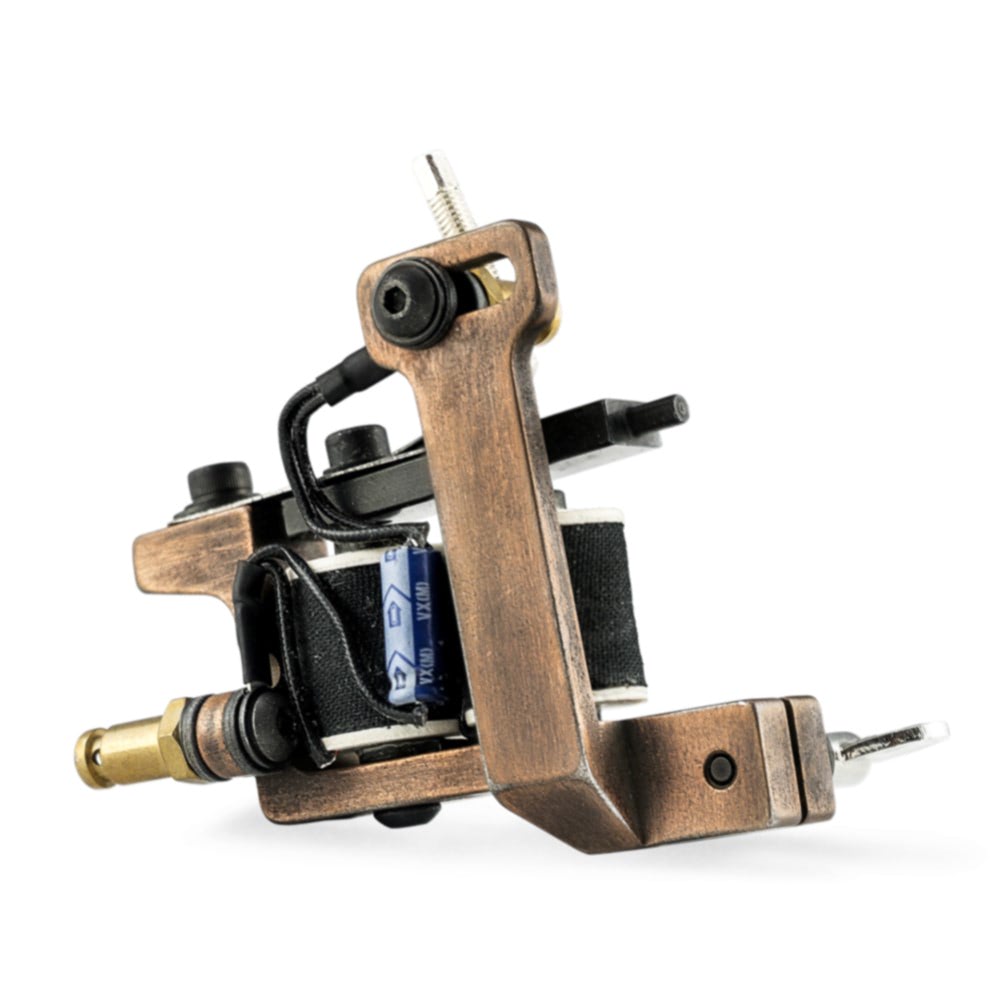 HM Mini Dietzel Power Liner Coil Tattoo Machine — Copper Finished - Ultimate Tattoo Supply
