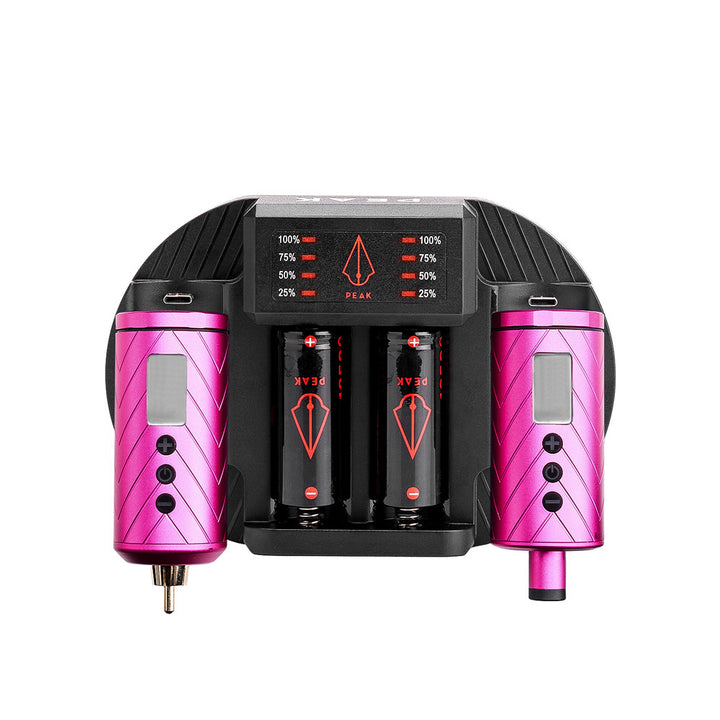 Peak Charging Dock + Forge Reloadable Battery Packs Bundle - Ultimate Tattoo Supply