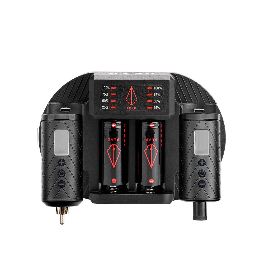 Peak Charging Dock + Forge Reloadable Battery Packs Bundle - Ultimate Tattoo Supply