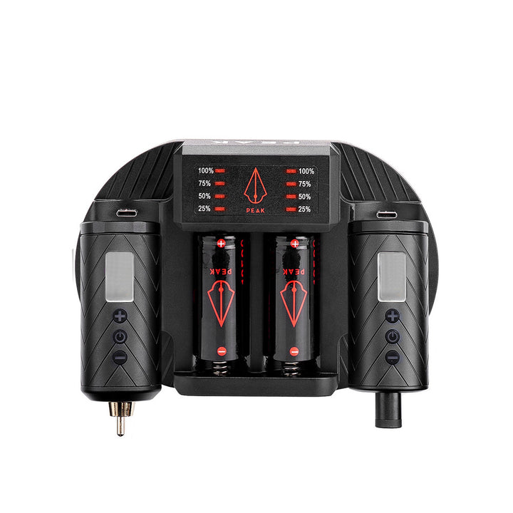 Peak Charging Dock + Forge Reloadable Battery Packs Bundle - Ultimate Tattoo Supply