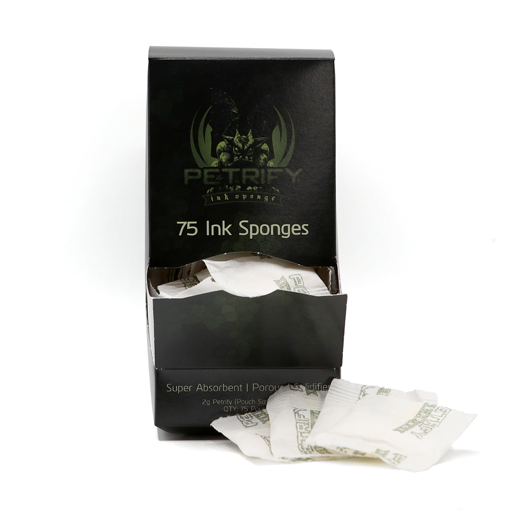 Fixate Petrify Petrify - Ink Sponge - Liquid Solidifier - Packets – Ultimate Tattoo Supply