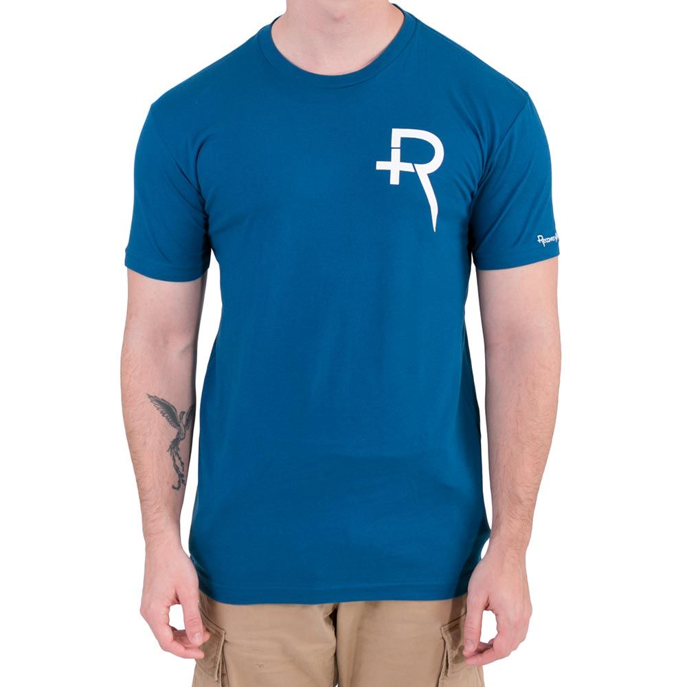 Recovery Unisex Blue Logo Short-Sleeved T-Shirt - Ultimate Tattoo Supply