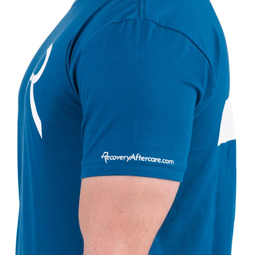 Recovery Unisex Blue Logo Short-Sleeved T-Shirt - Ultimate Tattoo Supply
