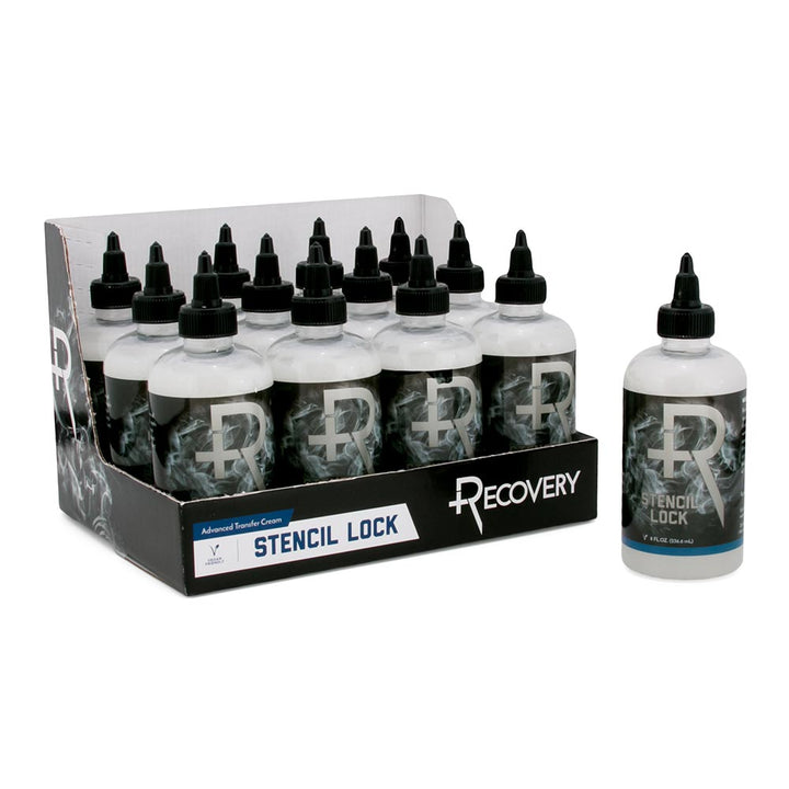 Recovery Stencil Lock 8 oz — Case of 12 - Ultimate Tattoo SupplyRecovery Stencil Lock 8 oz — Case of 12