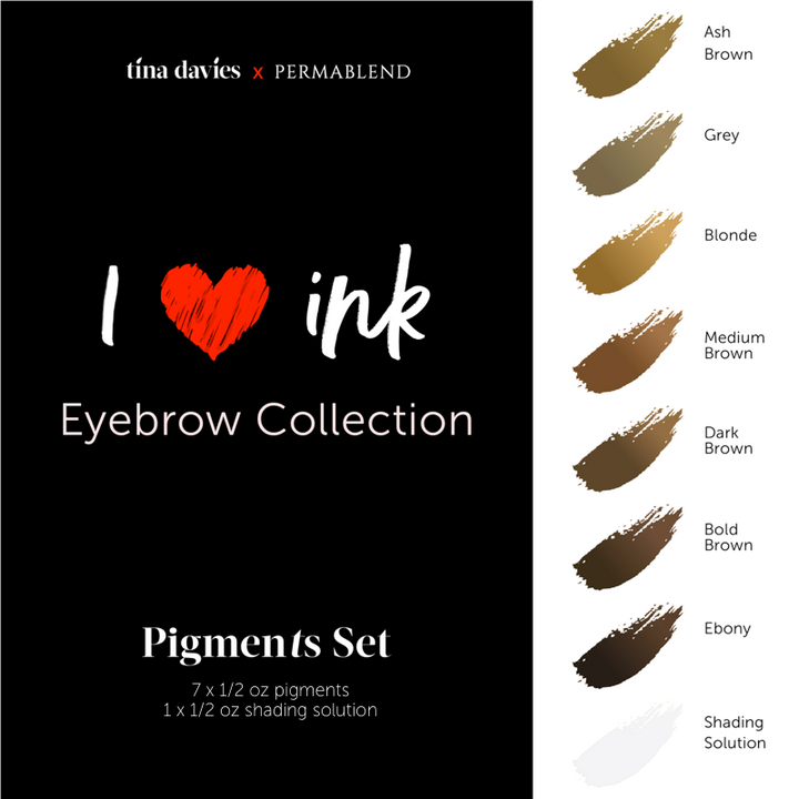 Tina Davies 'I ❤ Ink' - Eyebrow Collection - Ultimate Tattoo Supply