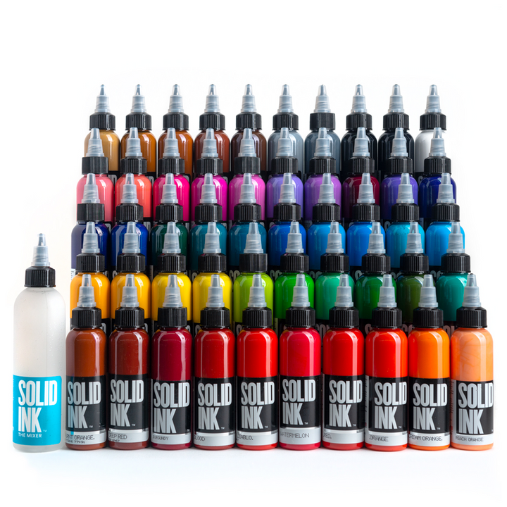 Solid Ink - 50 Color Deluxe Set - Ultimate Tattoo Supply