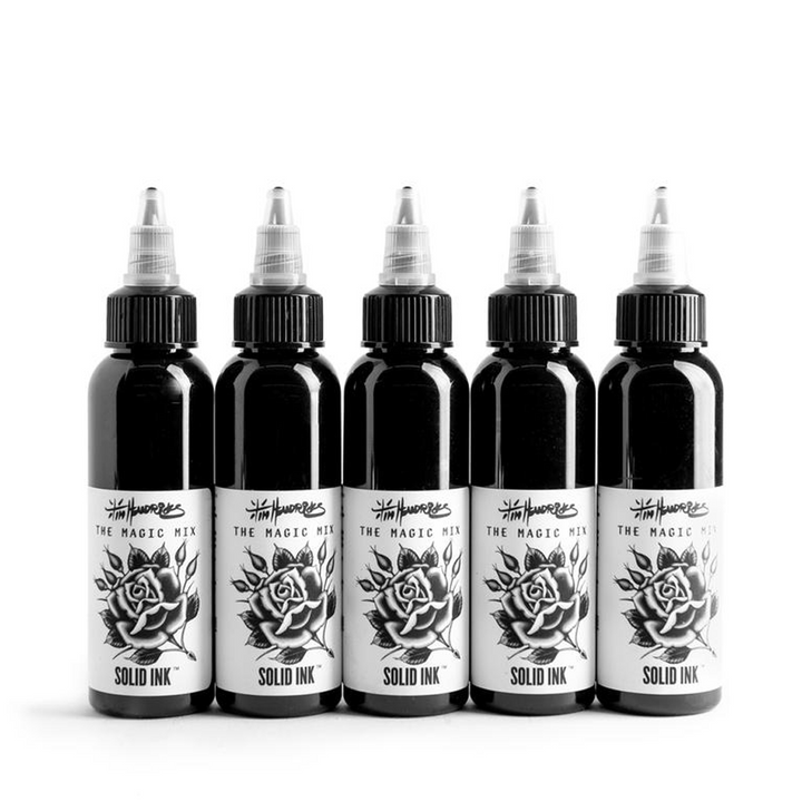 Solid Ink - Tim Hendricks 5 Bottle Magic Mix Set 1oz Bottles - Ultimate Tattoo Supply