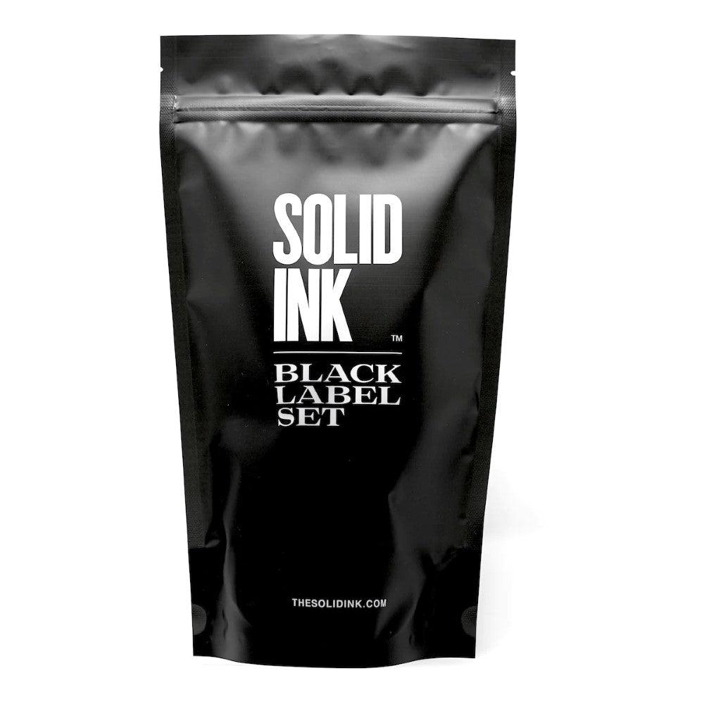 Solid Ink - Black Label 4 Bottle Grey Wash Set 1oz Bottles - Ultimate Tattoo Supply