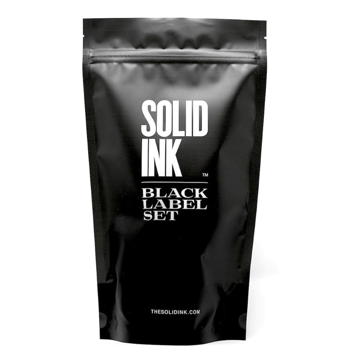 Solid Ink - Black Label 4 Bottle Grey Wash Set 1oz Bottles - Ultimate Tattoo Supply