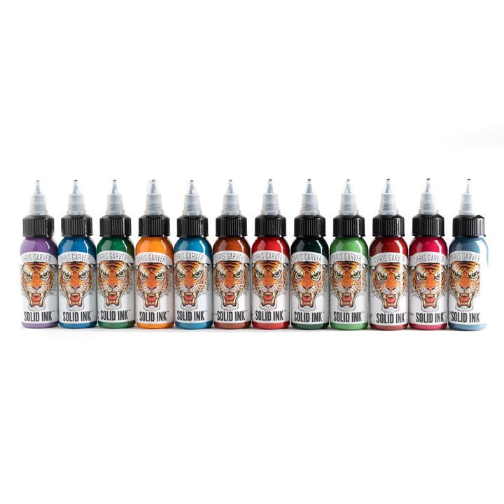 Solid Ink - Chris Garver 12 Color Set - Ultimate Tattoo Supply