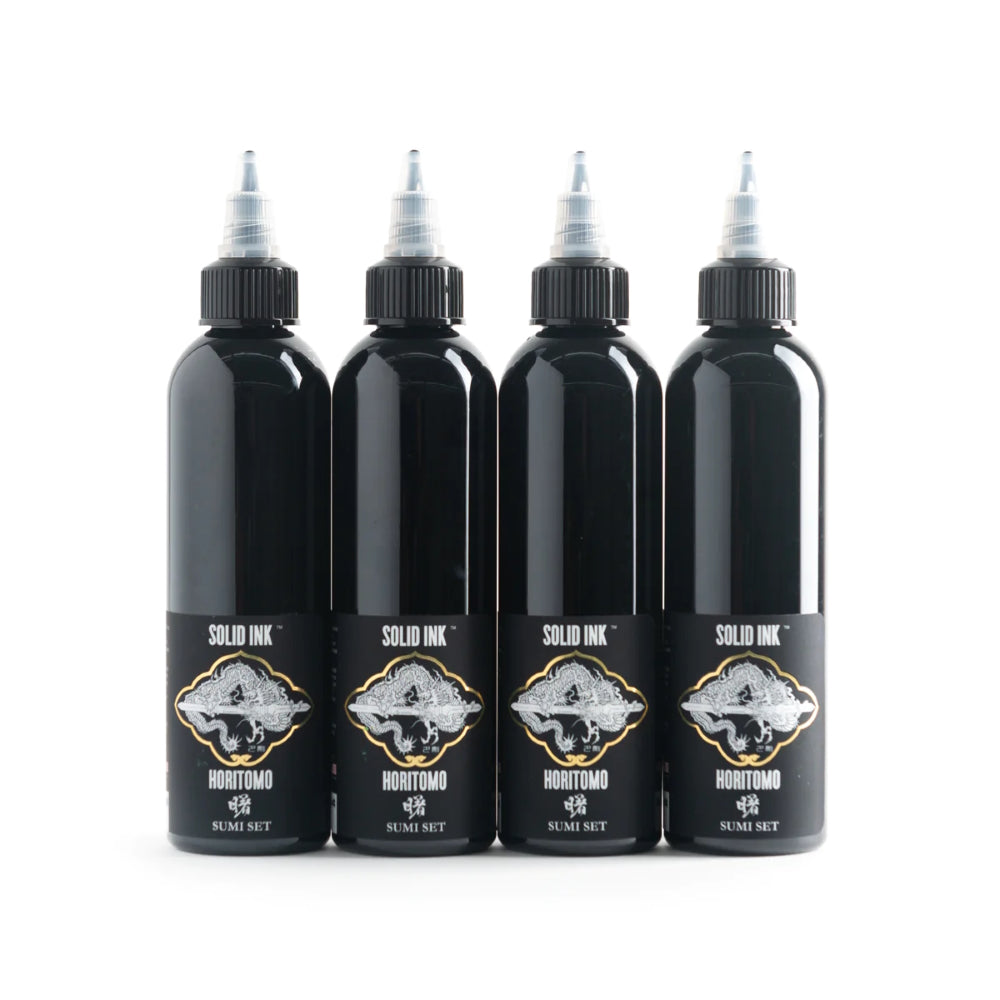 Solid Ink - Horitomo 4 Bottle Sumi Set - Pick Size