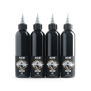 Solid Ink - Horitomo 4 Bottle Sumi Set - Pick Size - Ultimate Tattoo Supply