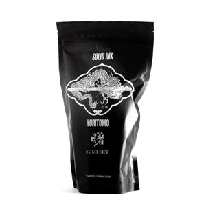 Solid Ink - Horitomo 4 Bottle Sumi Set - Pick Size - Ultimate Tattoo Supply