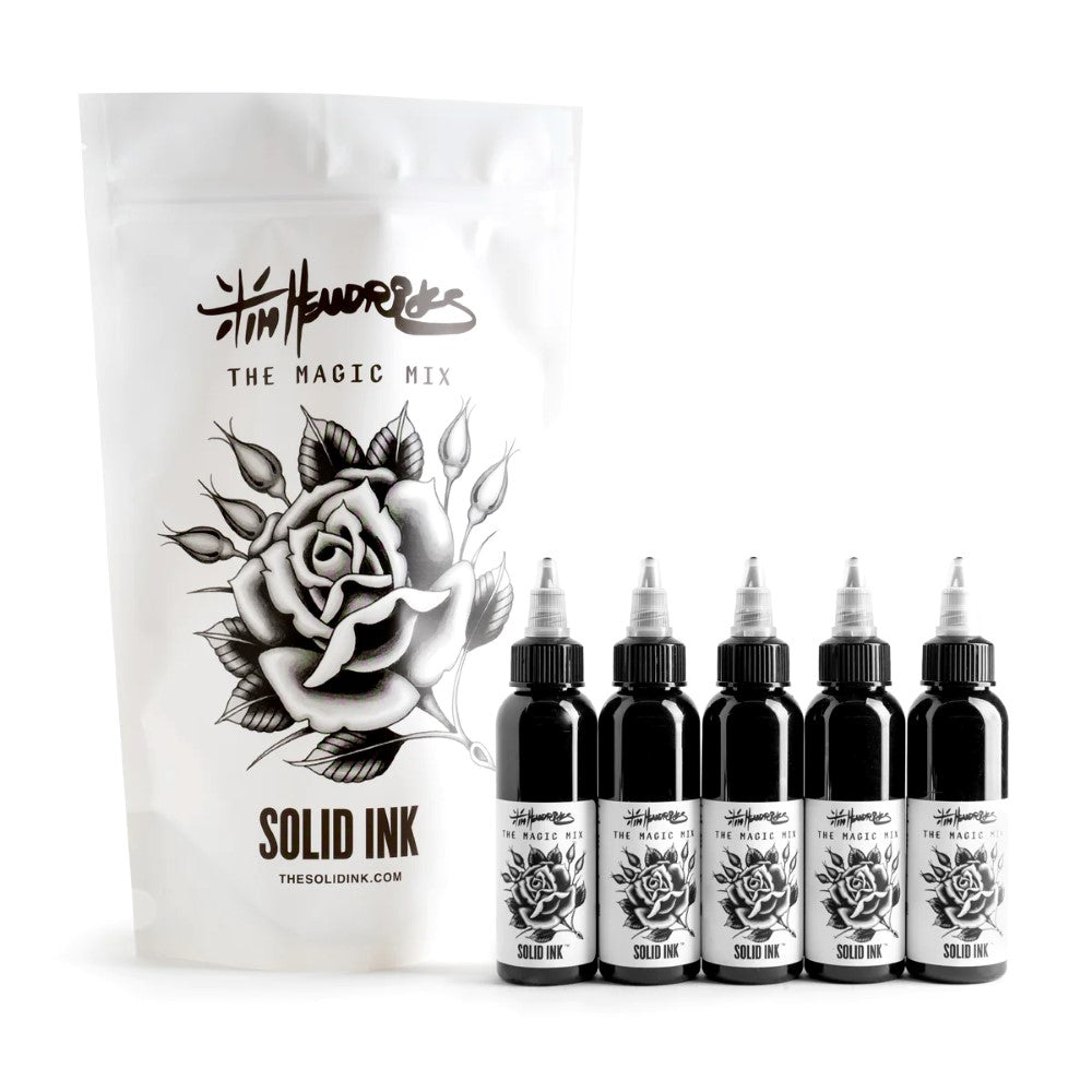 Solid Ink - Tim Hendricks 5 Bottle Magic Mix Set 1oz Bottles - Ultimate Tattoo Supply