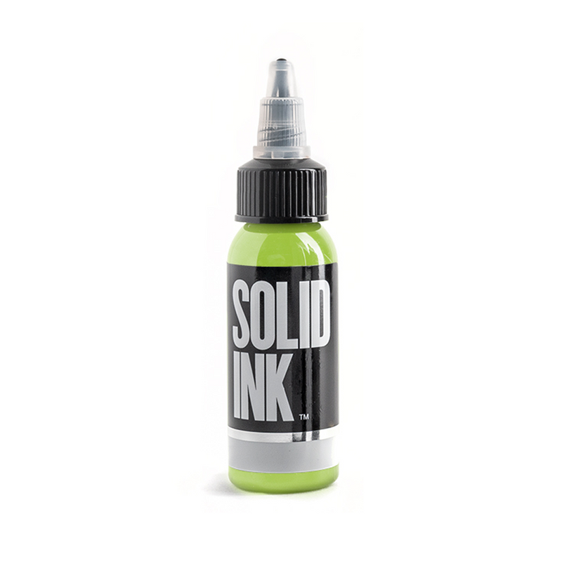 Solid Ink — Lime — Pick Size - Ultimate Tattoo Supply