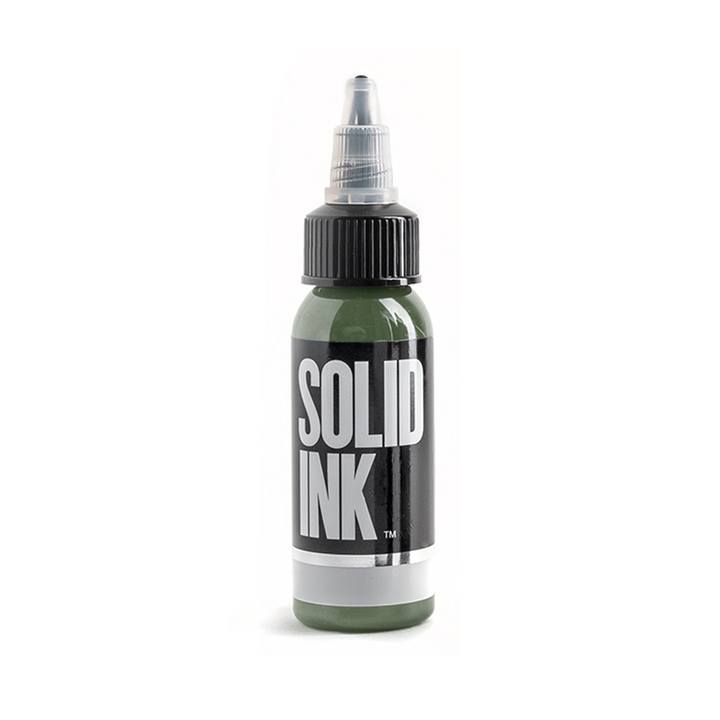 Solid Ink — Olive — Pick Size - Ultimate Tattoo Supply