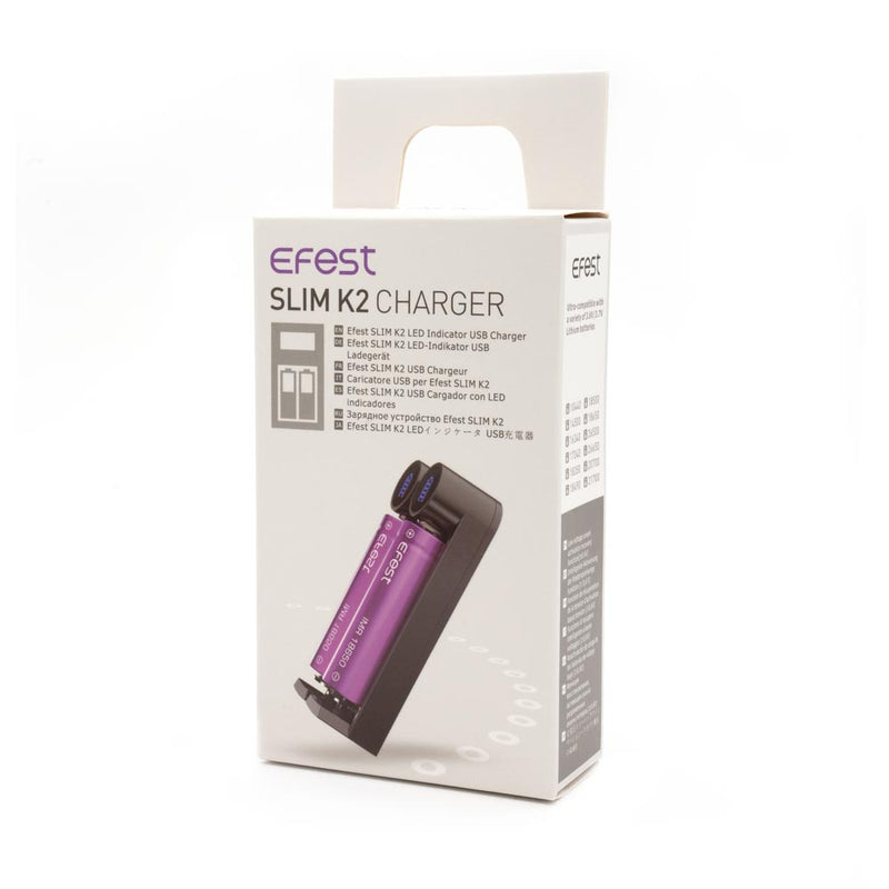Efest Slim K2 USB Battery Charger - Ultimate Tattoo Supply