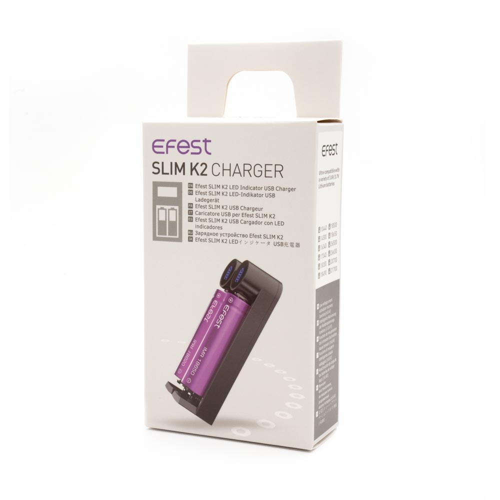 Efest Slim K2 USB Battery Charger - Ultimate Tattoo Supply