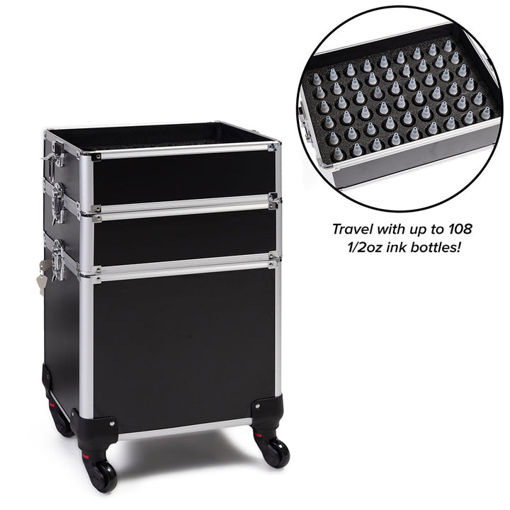 Travel Trolley Case for Cosmetic, Tattoo, and Piercing Artists - Ultimate Tattoo Supply